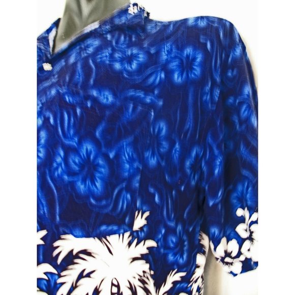 Mango Hawaiian Tropical Island Camp Shirt Sz XXL, Polyester - Picture 3 of 10